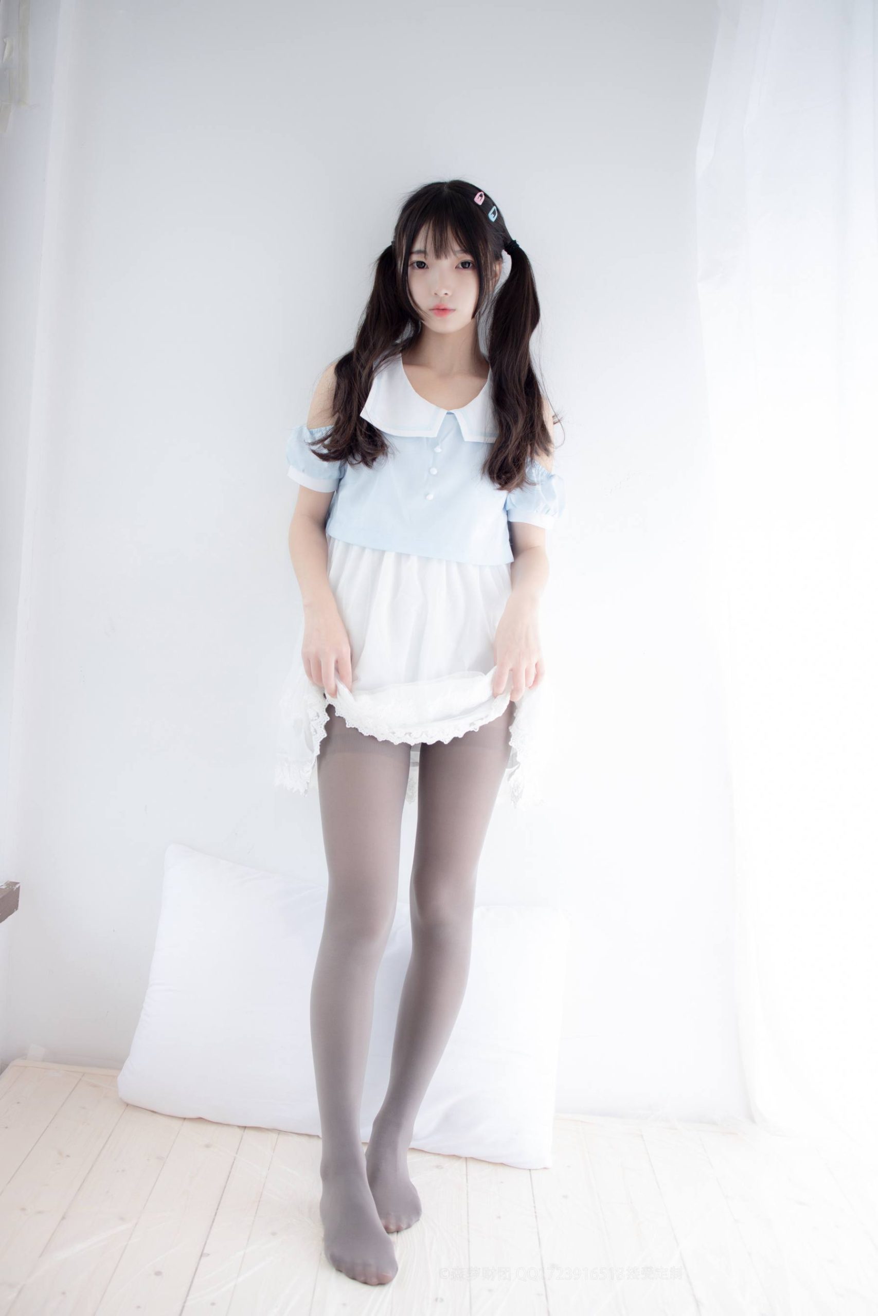 图片[4]-超级甜美的灰丝小姑娘【86P】20005-发街拍