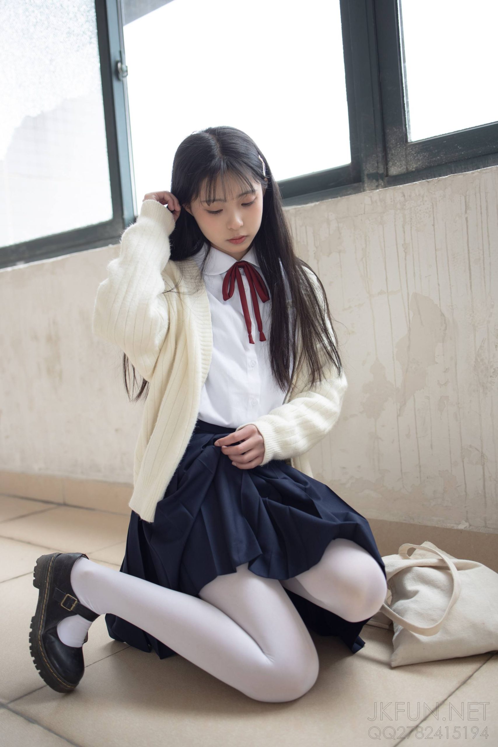 图片[3]-甜美可人的白丝姑娘【127P】20011-发街拍