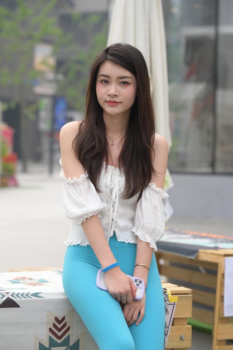 图片[2]-蓝色瑜伽裤漂亮女孩 J3299 769P-12.9GB-发街拍