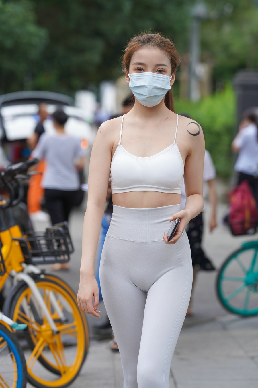 图片[2]-灰色瑜伽裤女孩 J1323 723P4V-17.9GB-发街拍