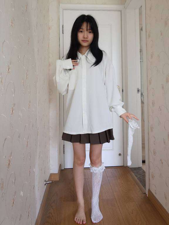 图片[1]-百褶裙可爱又大方的小姑娘【122P】20002-发街拍