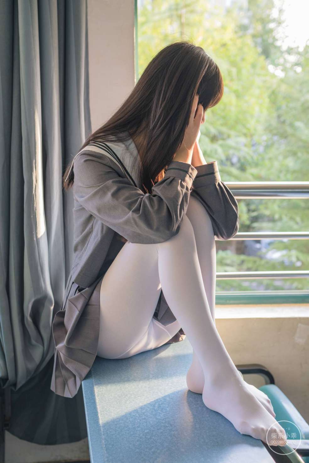 图片[4]-白丝清纯少女真的太可爱了【60P】20001-发街拍