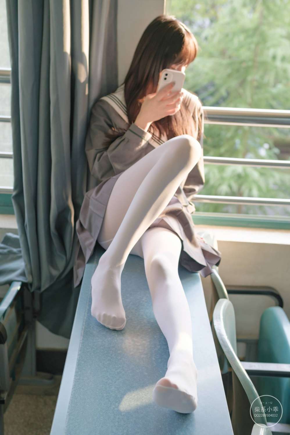 图片[6]-白丝清纯少女真的太可爱了【60P】20001-发街拍