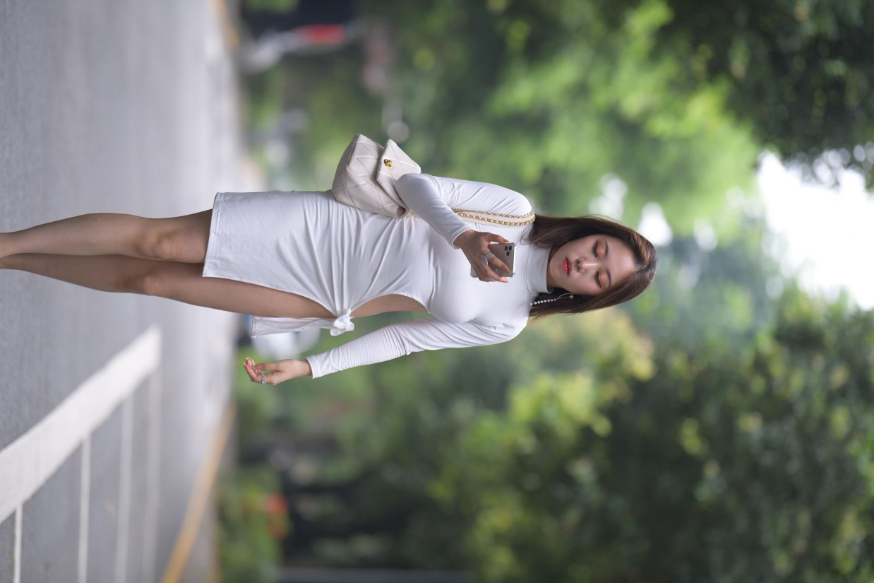 图片[5]-妹妹好漂亮的白色裙子【432P】00066-发街拍