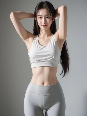 图片[3]-AI瑜伽裤清纯妹子系列图-发街拍