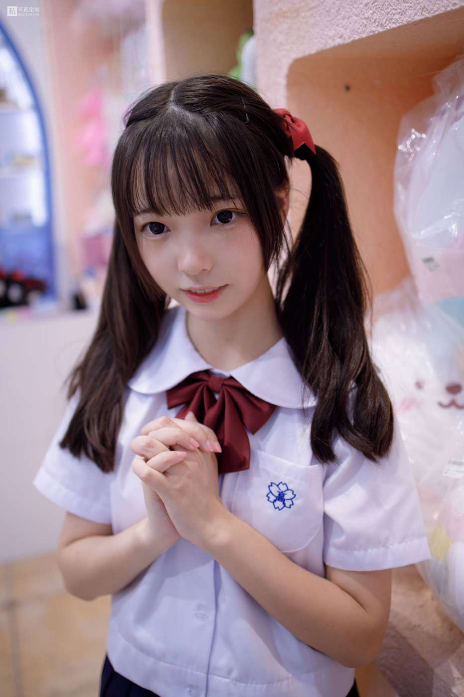 图片[4]-眼神好清澈的双马尾白丝女孩【75P】20019-发街拍